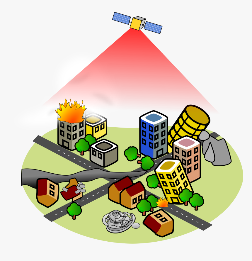 Satellite Clipart Remote Sensing - Office Building Clip Art, HD Png Download, Free Download
