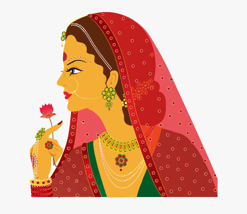 Indian Bride Images Vector, HD Png Download, Free Download