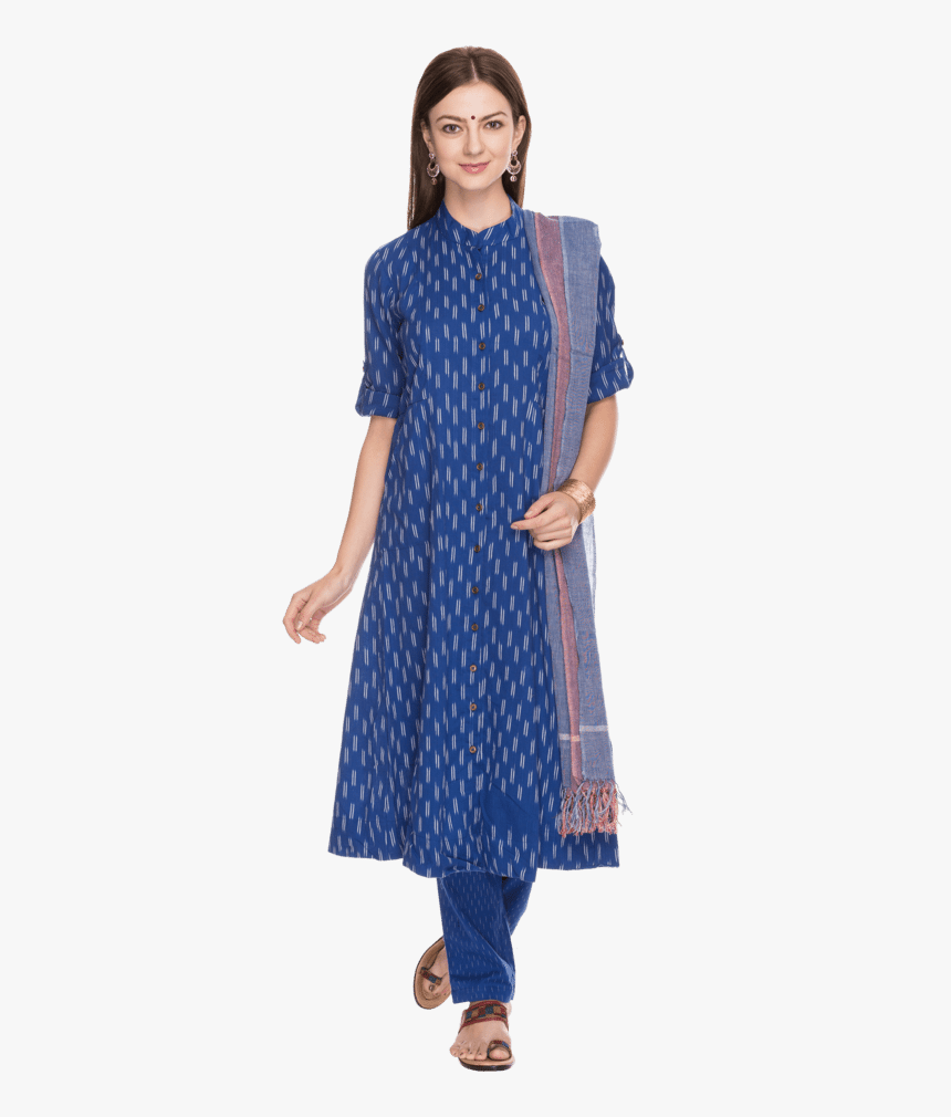 Womens Printed Salwar Suit - Polka Dot, HD Png Download, Free Download