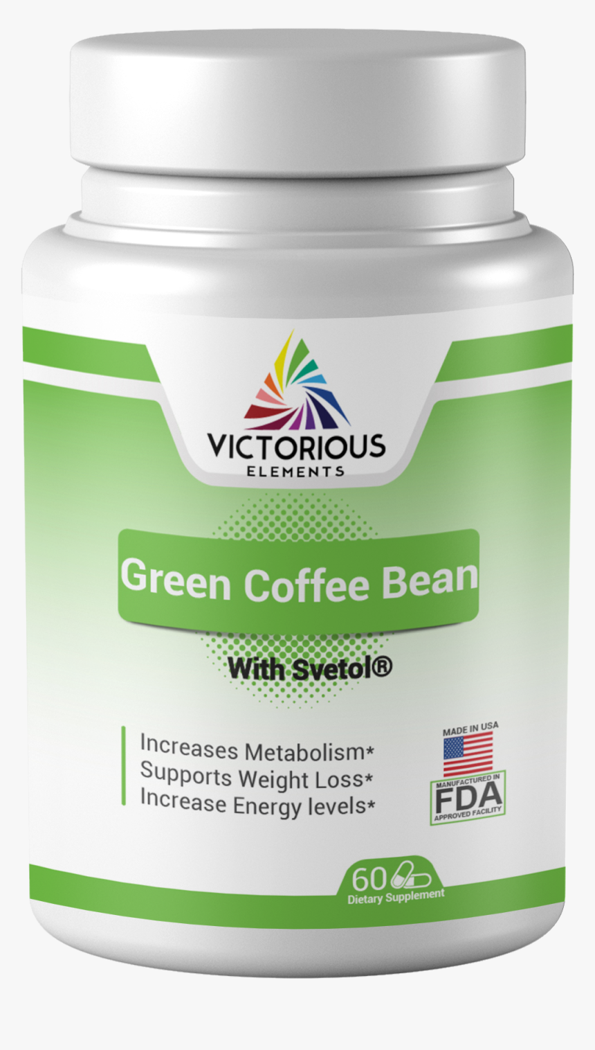 Green Coffee Bean With Svetol 60 Caps - Agaricus, HD Png Download, Free Download