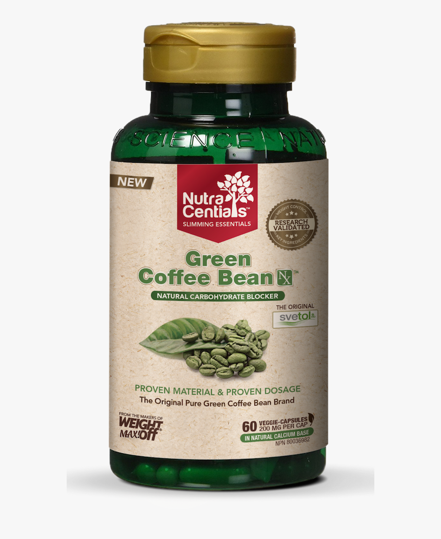 Nutracentials Green Coffee Bean Nx, 60 Veggie Capsules - Green Coffee Extract, HD Png Download, Free Download