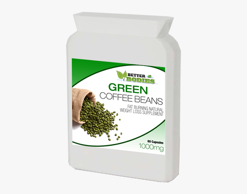 Green Coffee Bean Extract 1000mg Capsules - Weight Loss Green Coffee Bean, HD Png Download, Free Download