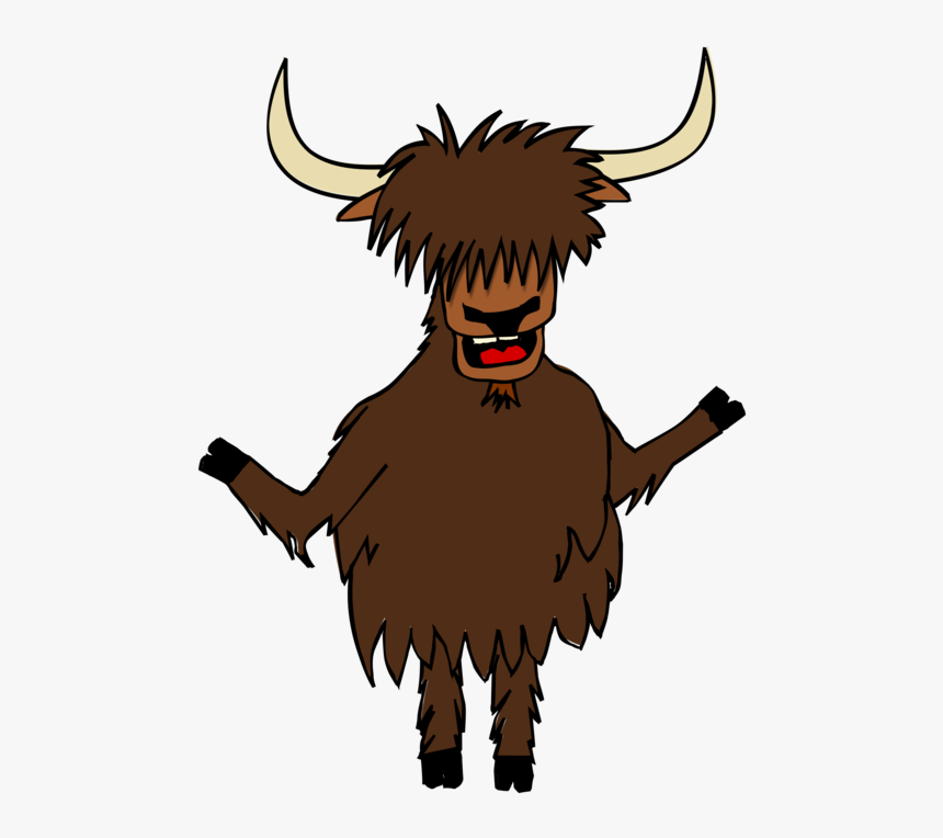 Art,supernatural Creature,facial Hair - Yak Clip Art, HD Png Download, Free Download