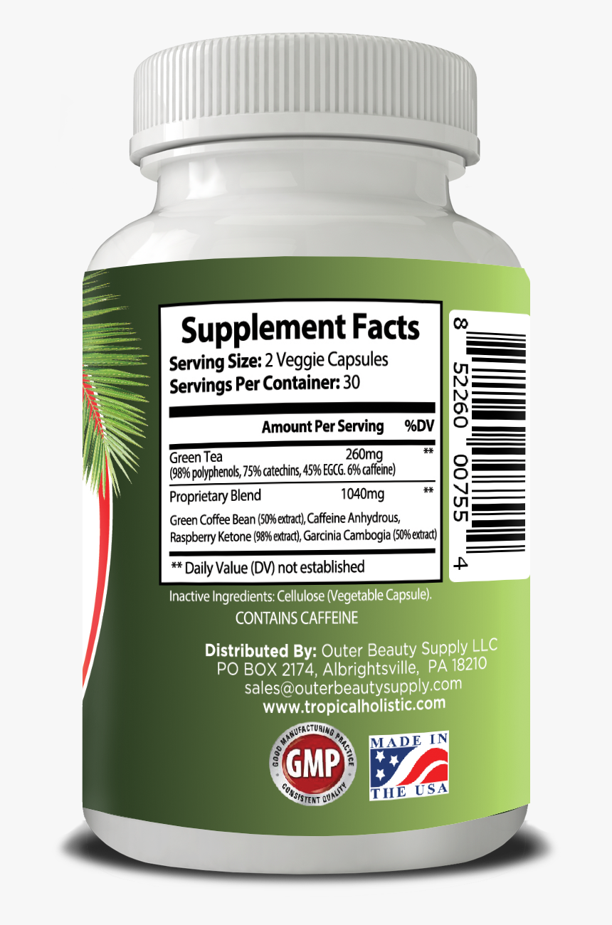 Green Tea Plus Supplement With Garcinia,green Coffee - Animal, HD Png Download, Free Download