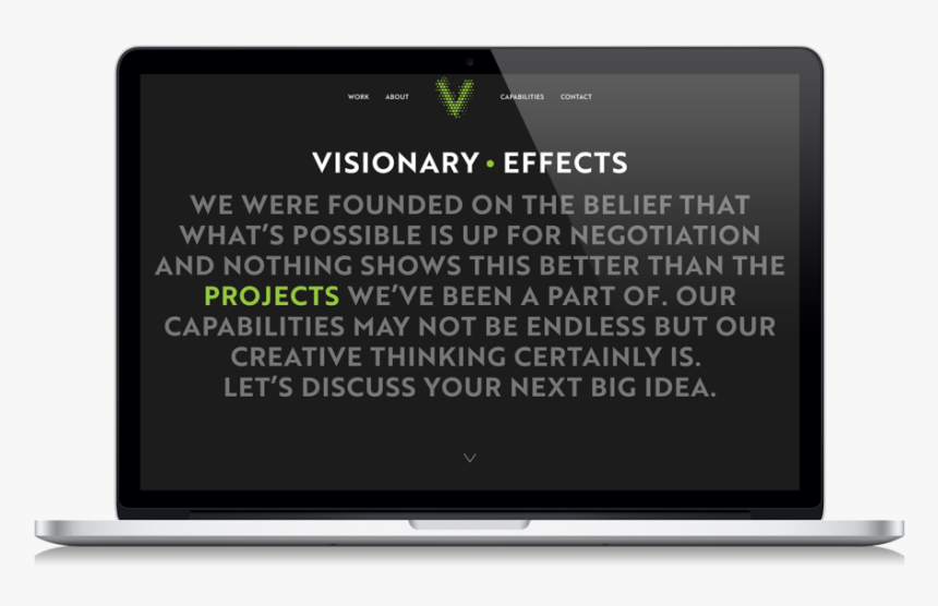 Design And Architecture Website Visionary Effects Bootstrap - Led-backlit Lcd Display, HD Png Download, Free Download
