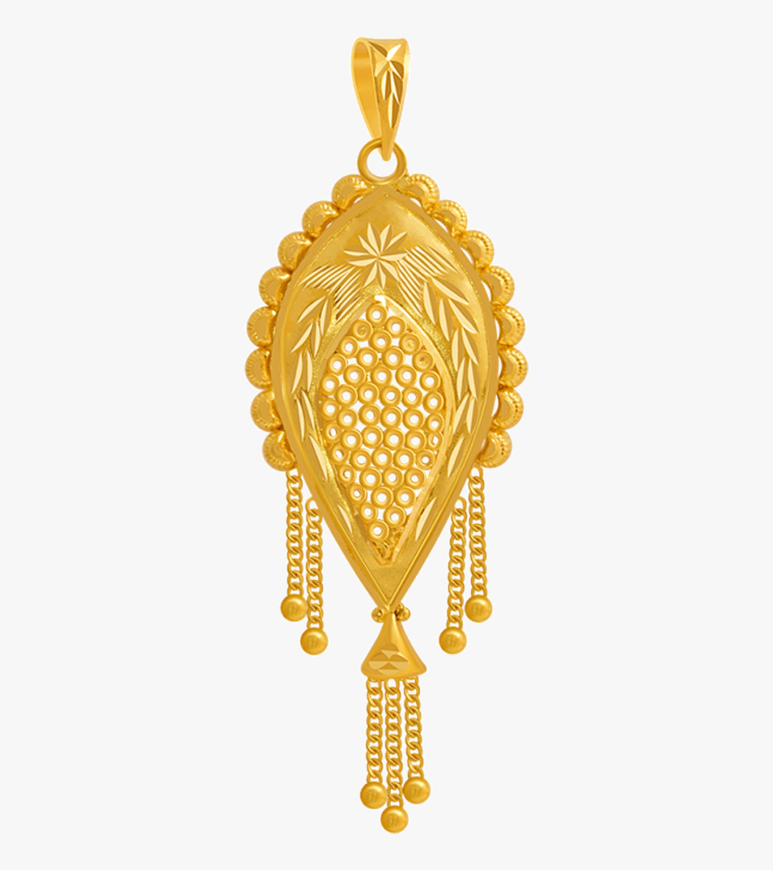 22kt Yellow Gold Pendant For Women - Pc Chandra Jewellers Gold Pendant, HD Png Download, Free Download