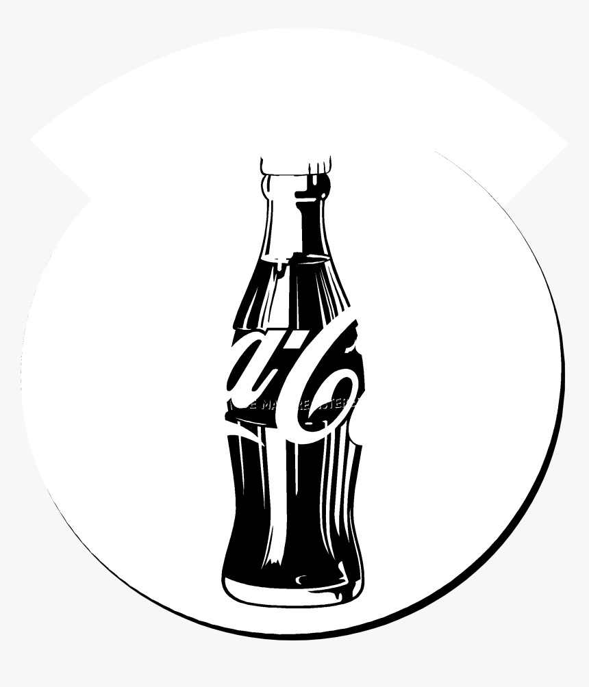 Coca Cola 1233 Logo Black And White - Coca-cola, HD Png Download, Free Download