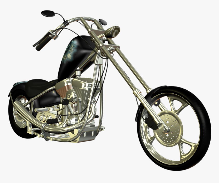 Motorcycle Png Retro - Motorcycle Chopper Png, Transparent Png, Free Download