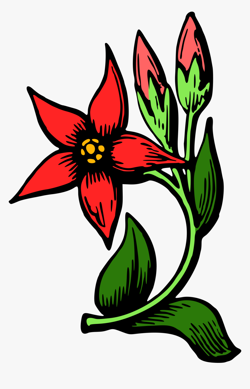 Flower 34 Clip Arts - Flower Clipart In Colour, HD Png Download, Free Download