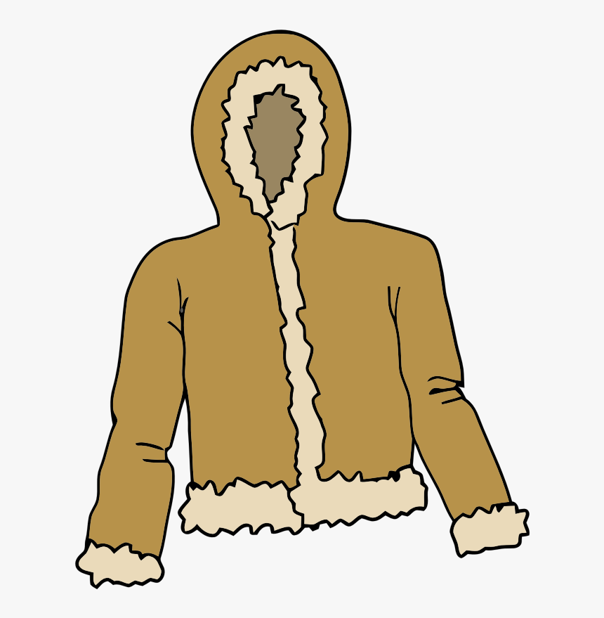 Woolen Clothes Clipart Png Baby Girl Frock Kids Clothes - Fur Jacket Clipart, Transparent Png, Free Download