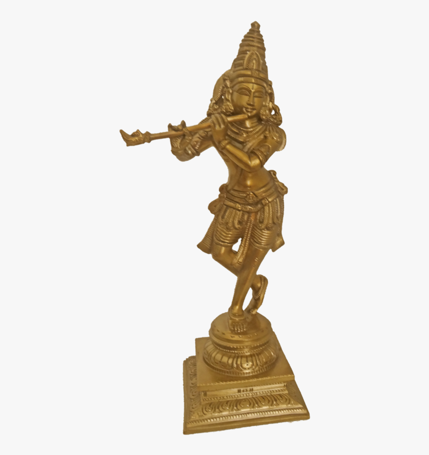 Amazing Bronze Standing Krishna Statue, 4 X 12 Inch, - Bronze Sculpture, HD Png Download, Free Download