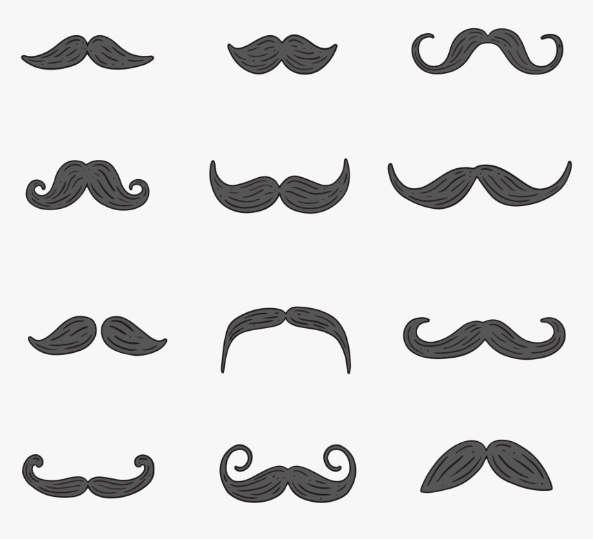Moustache Beard Adobe Illustrator - Beard Cute Png, Transparent Png, Free Download