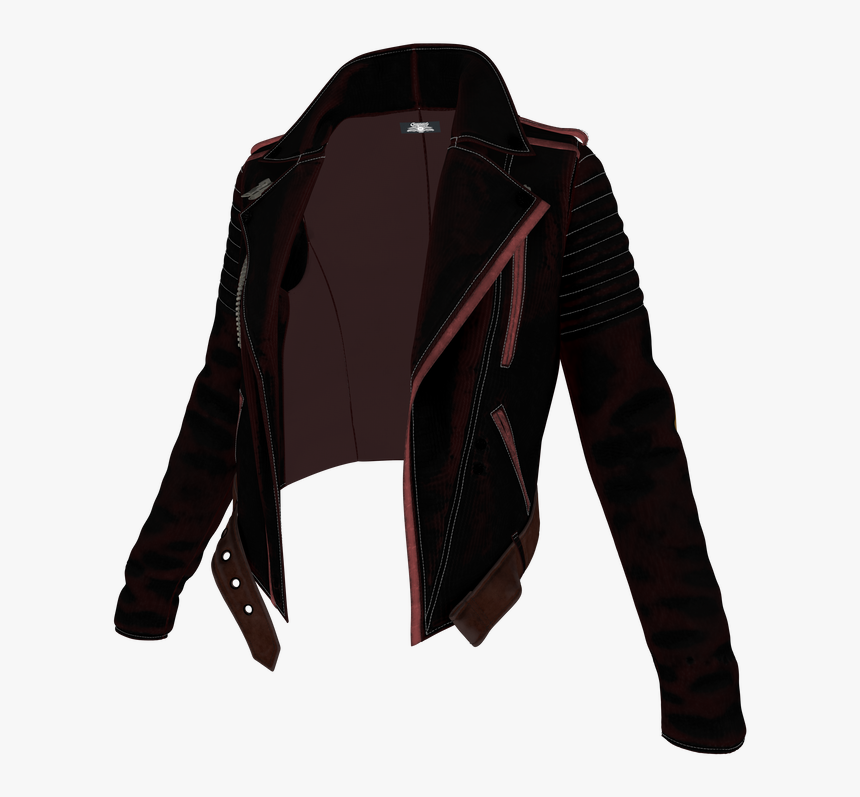 Leather Jacket- - Jacket Silhouette Png, Transparent Png, Free Download