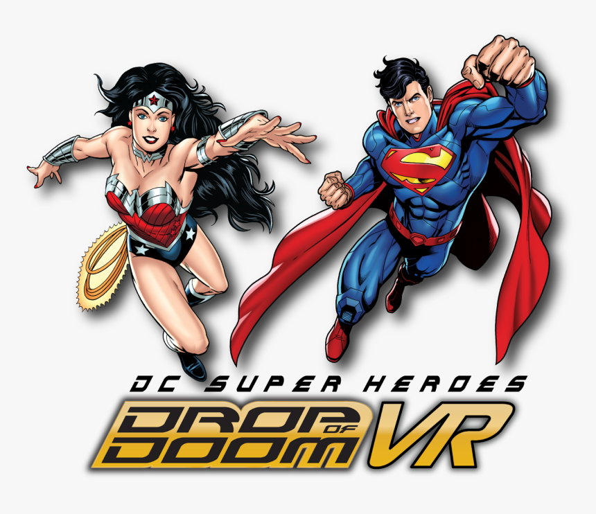 Dc Super Heros Drop Of Doom Vr Six Flags Great America - Dc Super Heroes Drop Of Doom Vr, HD Png Download, Free Download