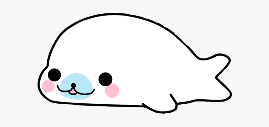 #foca #cute #beautiful #kawaii #animals - Cartoon, HD Png Download, Free Download