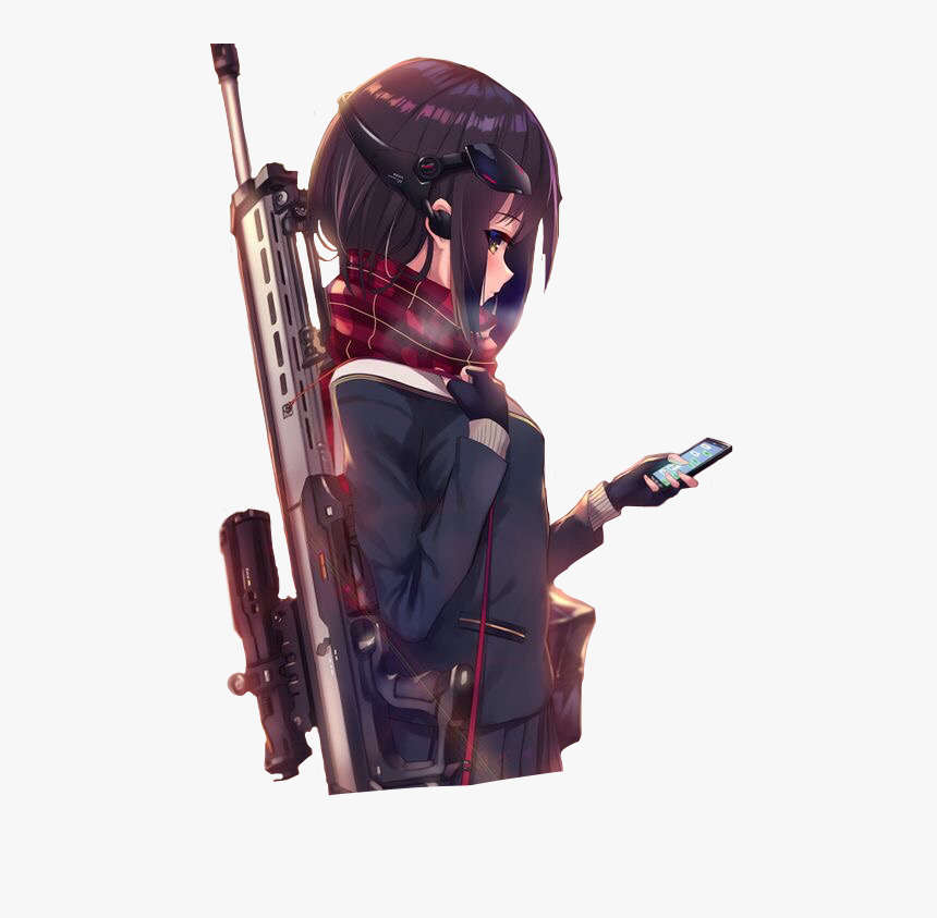 #warrior #rebel #soldier #femalesoldier #female #vigilante - Rebel Anime Girl, HD Png Download, Free Download