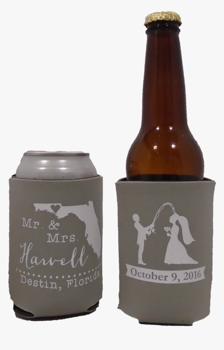 Transparent Wedding Koozie Clipart - Beer Bottle, HD Png Download, Free Download