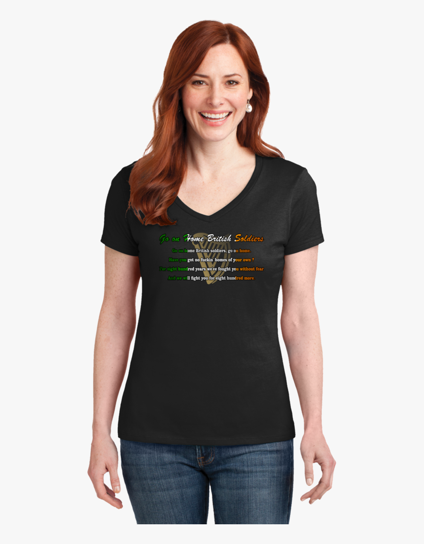 Women T Shirt Styles V Neck, HD Png Download, Free Download