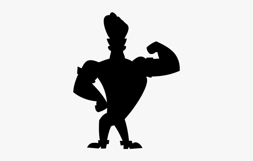 Johnny Bravo Png Transparent Images - Johnny Bravo Cartoon Silhouette, Png  Download - kindpng