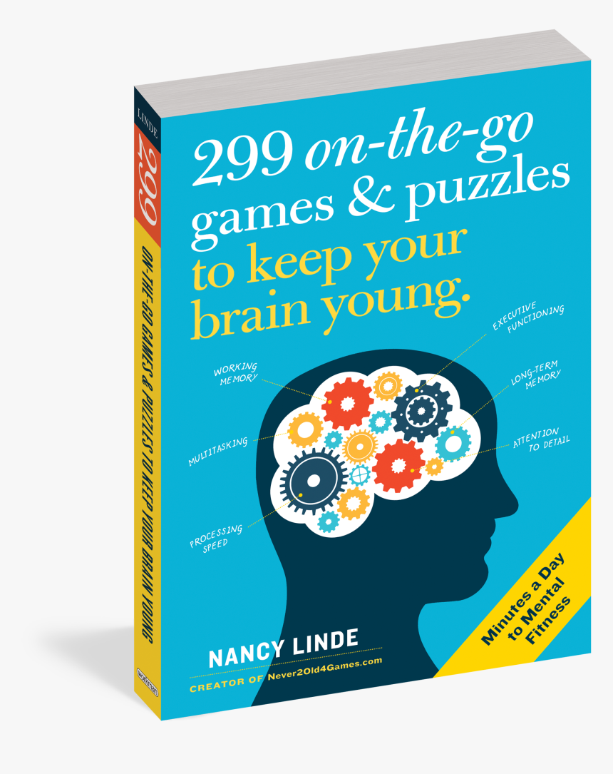 Cover - 299 On-the-go Games & Puzzles To Keep Your Brain, HD Png Download, Free Download