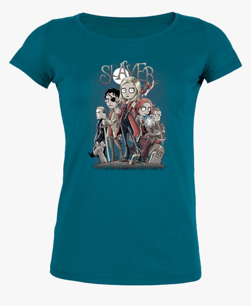 Saqman Slayer T-shirt Stella Loves Girlie Diva Blue - T-shirt, HD Png Download, Free Download