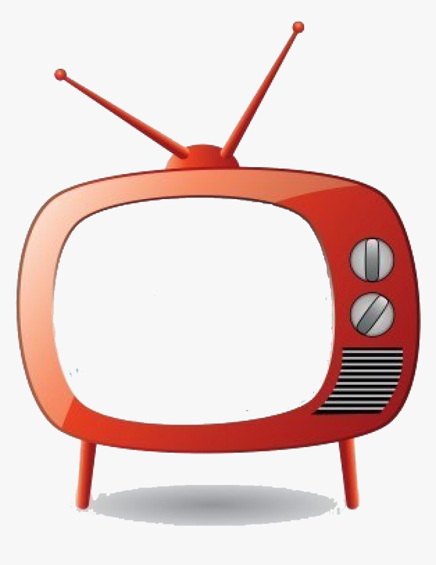 Free Download Red Tv Vector Clipart Television Clip - Tv Set Cartoon, HD Png Download, Free Download