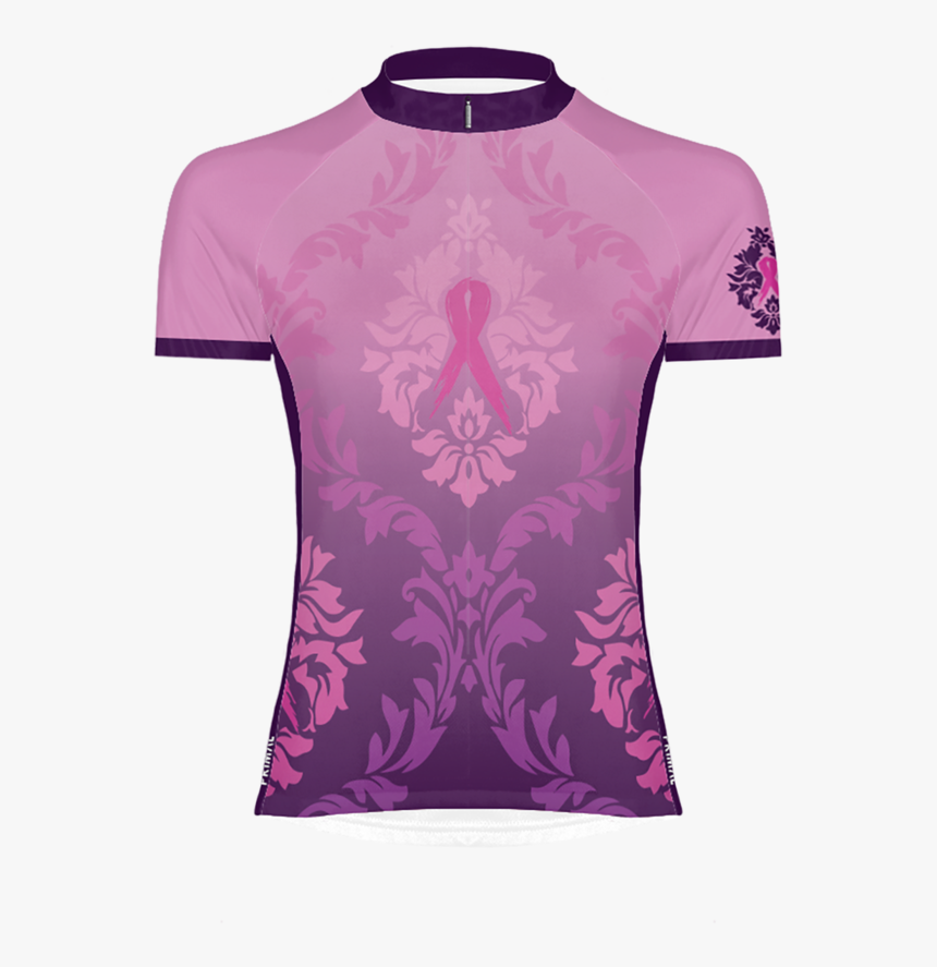 Pink Ribbon Women"s Sport Cut Cycling Jersey - Active Shirt, HD Png Download, Free Download