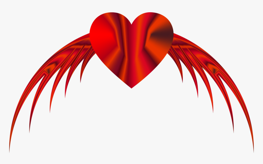Heart,love,neck - Flying Heart Png, Transparent Png, Free Download