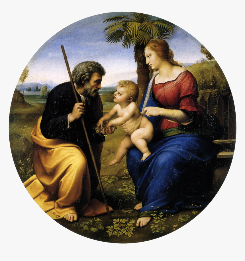 Raphael Holy Family - Raphael Holy Family With A Palm Tree, HD Png Download, Free Download