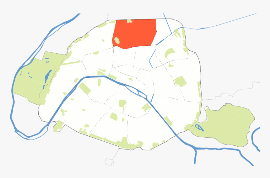 Paris Green Spaces Map, HD Png Download, Free Download