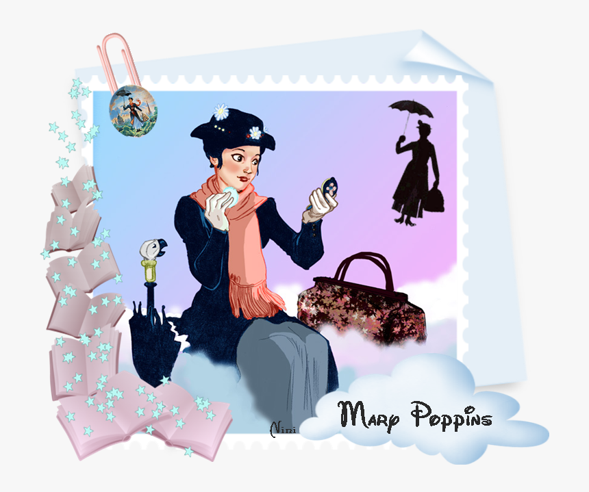 Mary Poppins Bert Youtube Film Art - Mary Poppins Silhouette, HD Png Download, Free Download