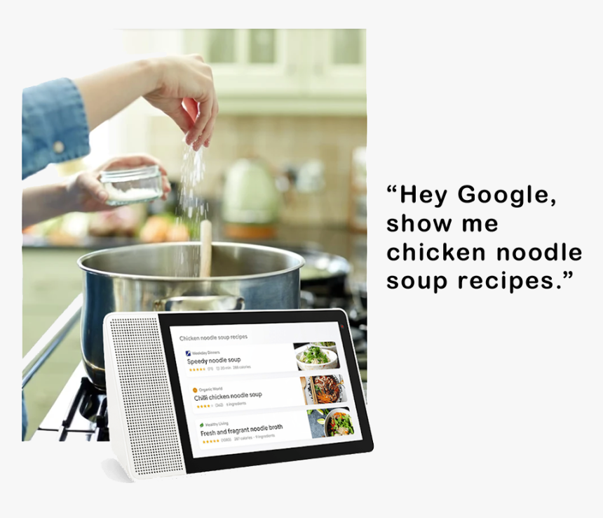 Google Bert Update Hey Google, Show Me Chicken Noodle - Nêm Muối Vào Món Ăn, HD Png Download, Free Download