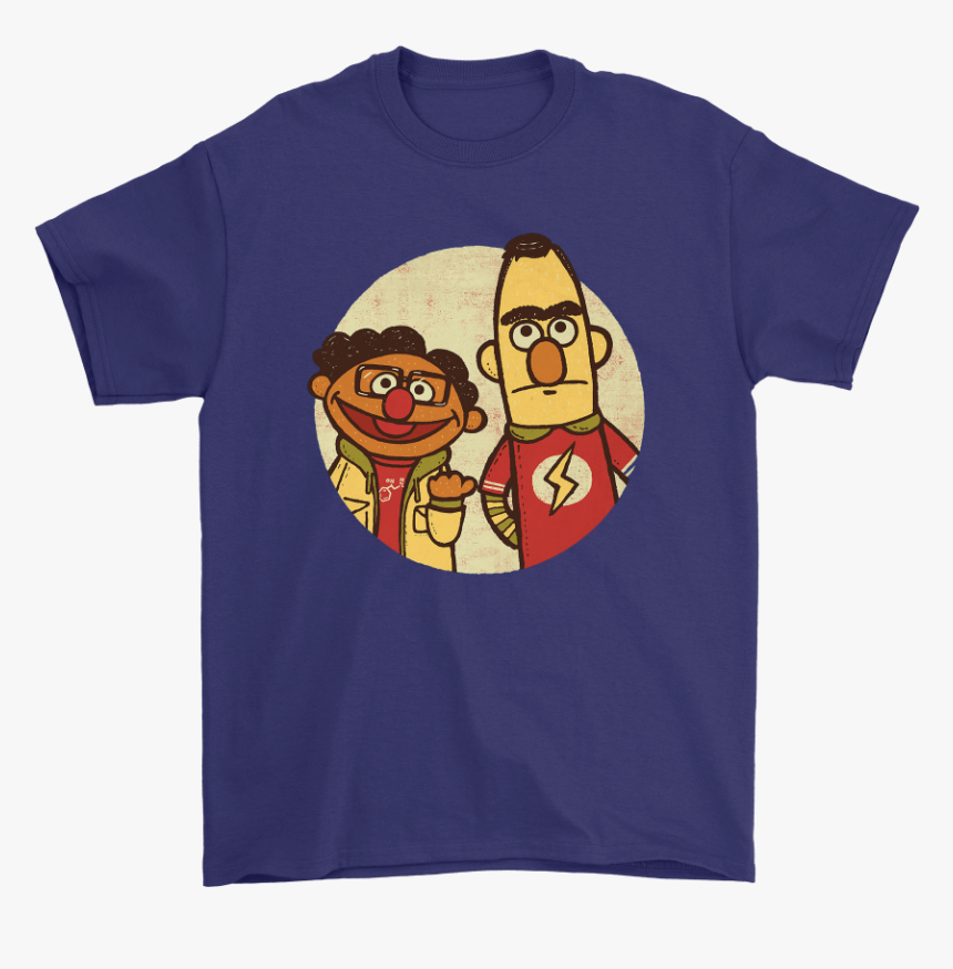 Bert And Ernie Puppet Mashup Big Bang Theory Shirts - Avengers Abbey Road Shirt, HD Png Download, Free Download