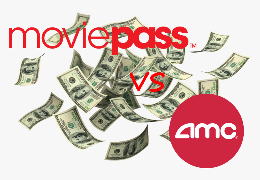 Moviepass Vs Amc On A Background Of Money - Animated Money Gif Transparent, HD Png Download, Free Download