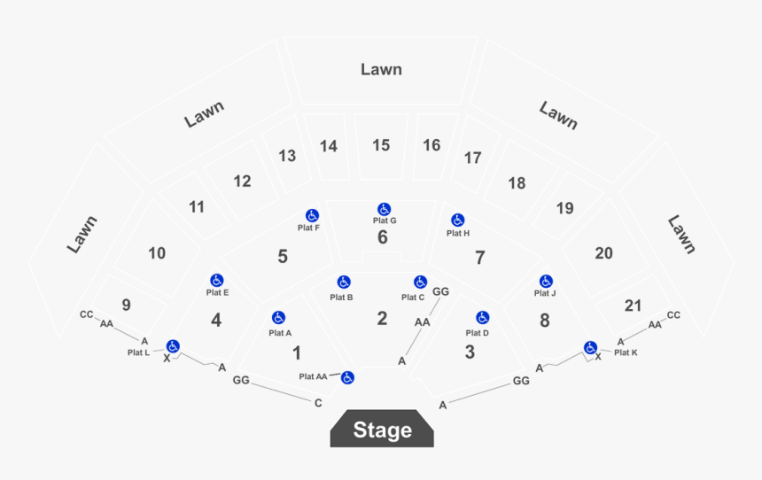 American Family Amphitheater Seating Numbers, HD Png Download, Free Download