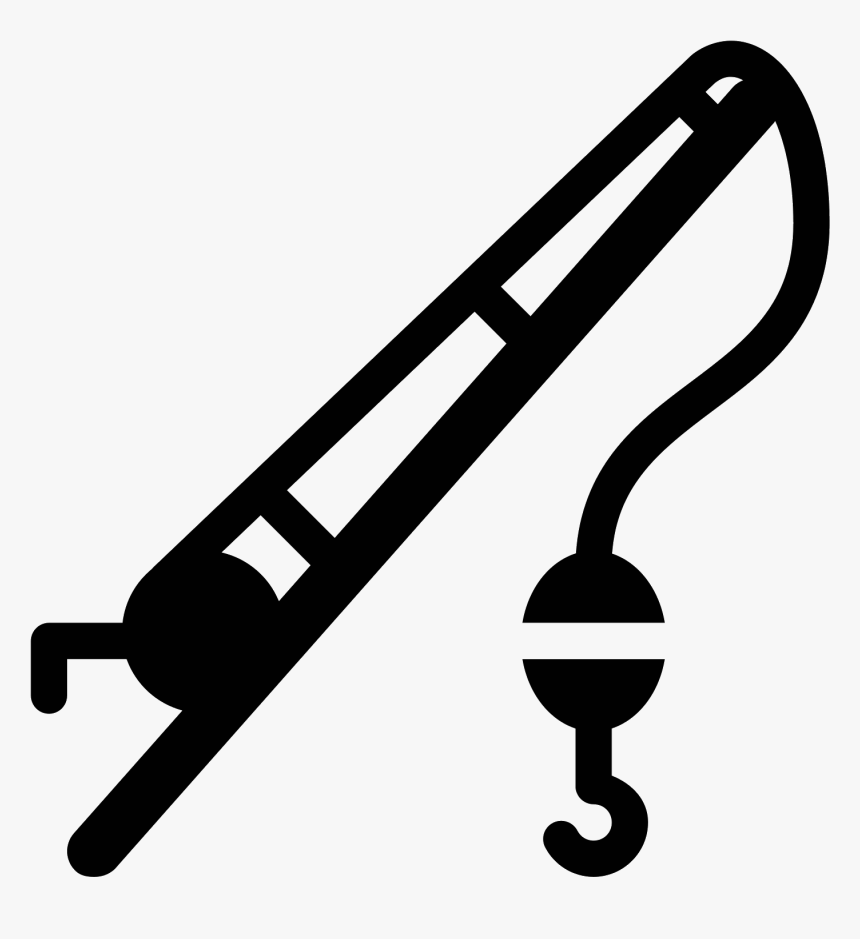 Fishing Pole Filled Icon - Caña De Pesca Icono Png, Transparent Png, Free Download