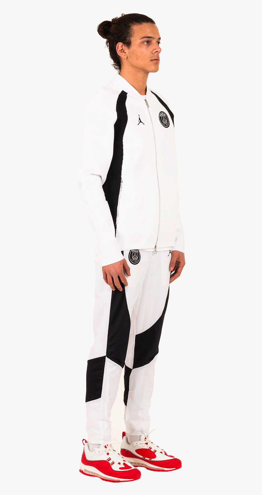 Air Jordan Knitwear Psg Flight Knit Fz White Bq4209-100 - Standing, HD Png Download, Free Download