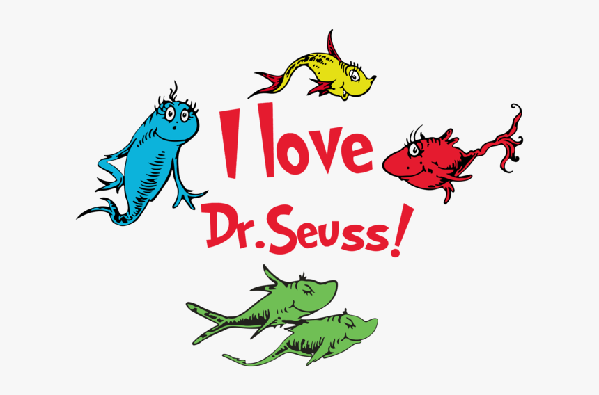 I Love Dr Seuss, Fish Svg,dr Seuss Svg,dr Seuss Gift,, HD Png Download, Free Download