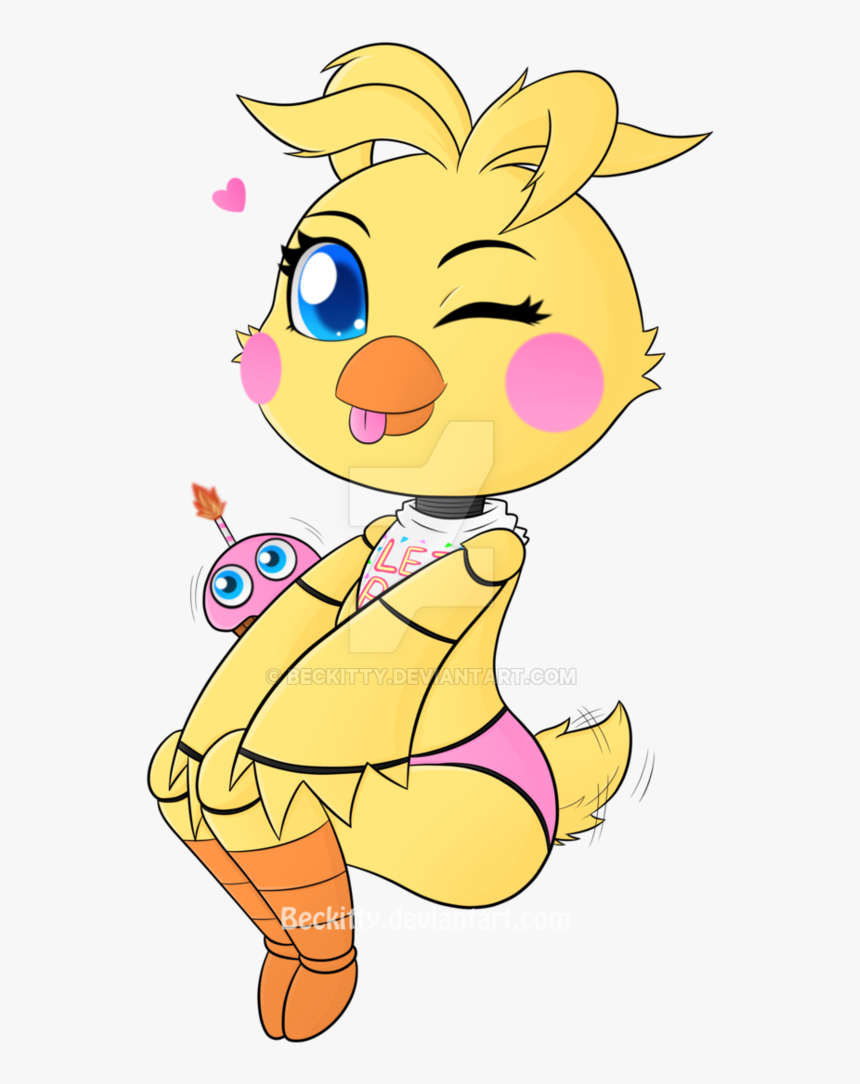 Cute Toy Chica Drawings , Png Download - Cute Fnaf Toy Chica Drawings, Transparent Png, Free Download