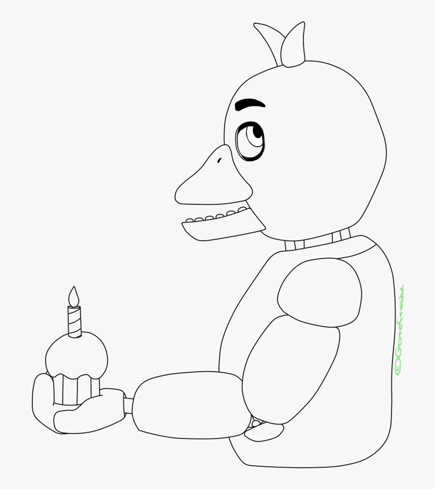 ~ The Show-light [chica The Chicken - Sketch, HD Png Download, Free Download
