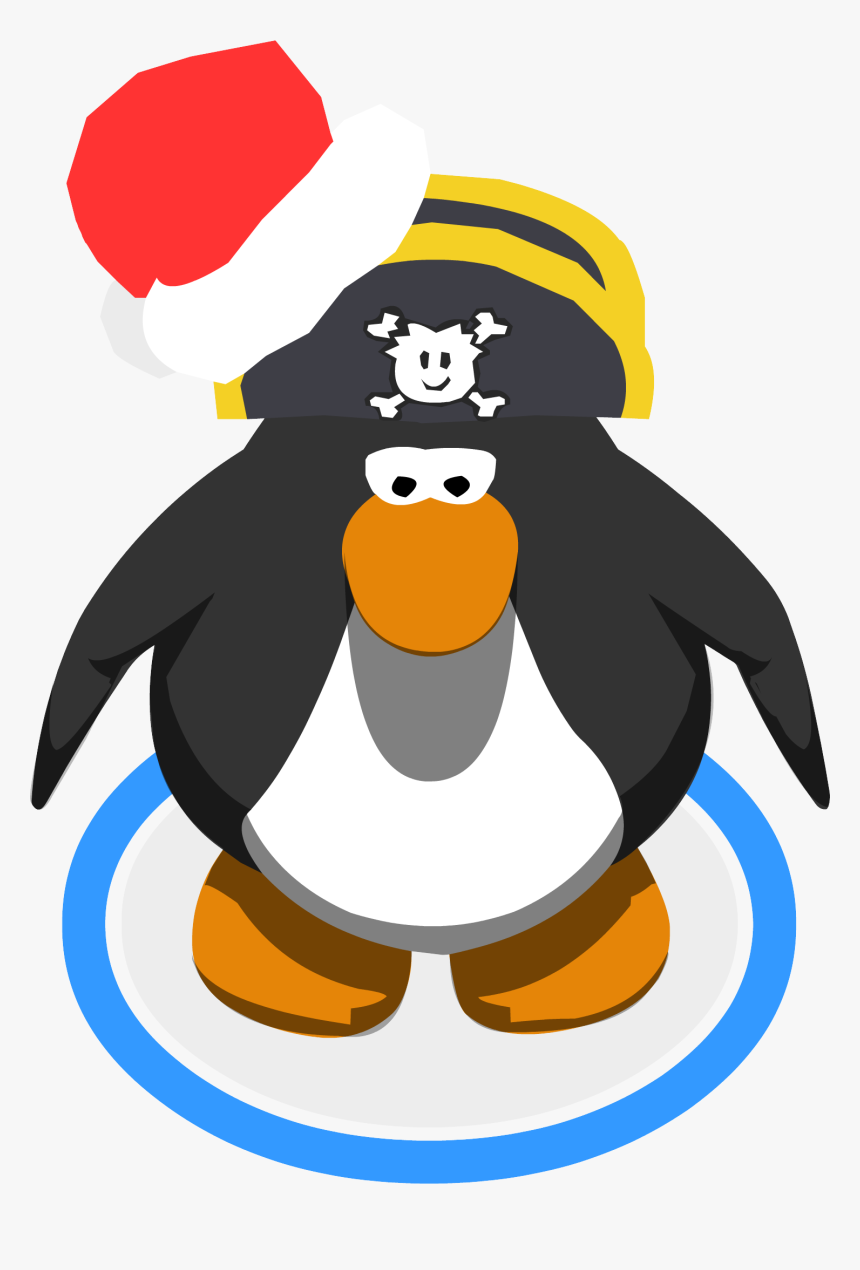 Rh Santa Hat In-game Sprite - Club Penguin Dark Blue Penguin, HD Png Download, Free Download