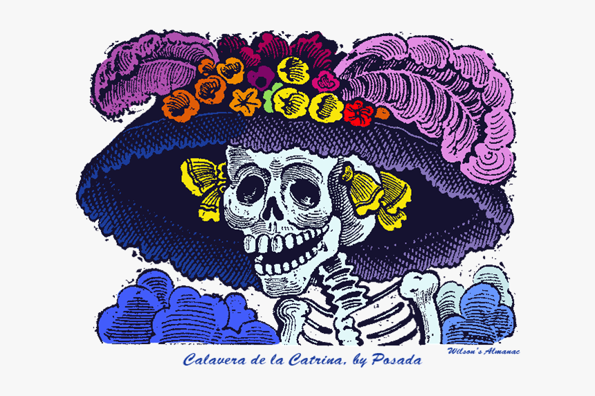 La Catrina Con Color, HD Png Download, Free Download