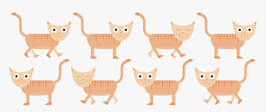 Cat Sprite Sheet Png, Transparent Png, Free Download