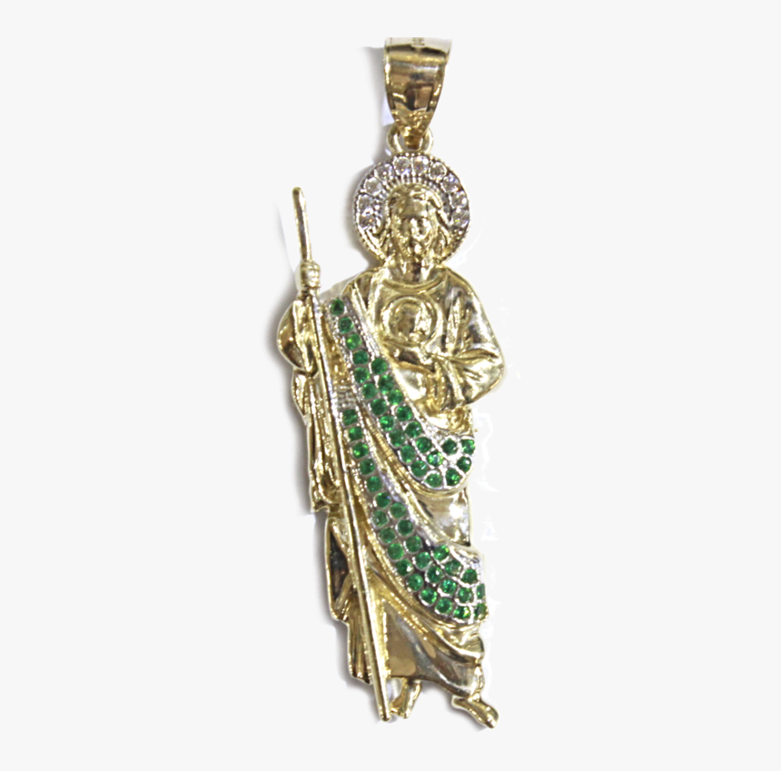 Cz 14k San Judas Pendant, HD Png Download, Free Download