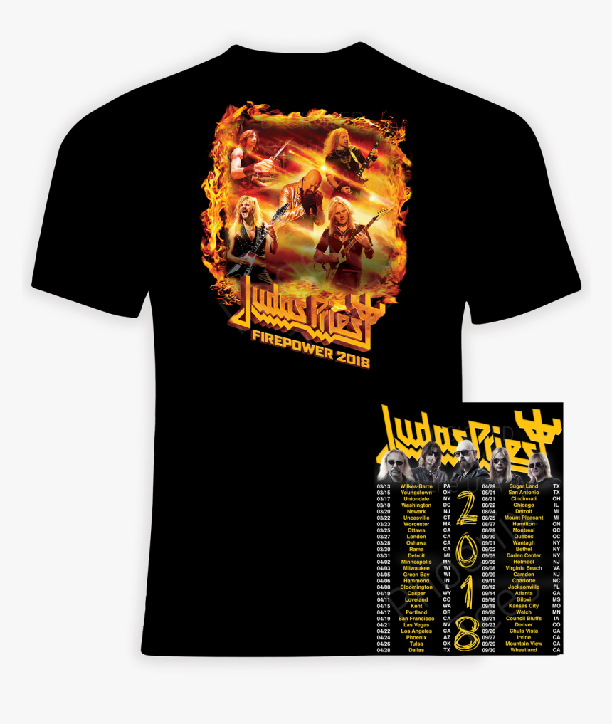 Judas Priest 2018 Concert T Shirt - Green Day Tour T Shirt Australia, HD Png Download, Free Download