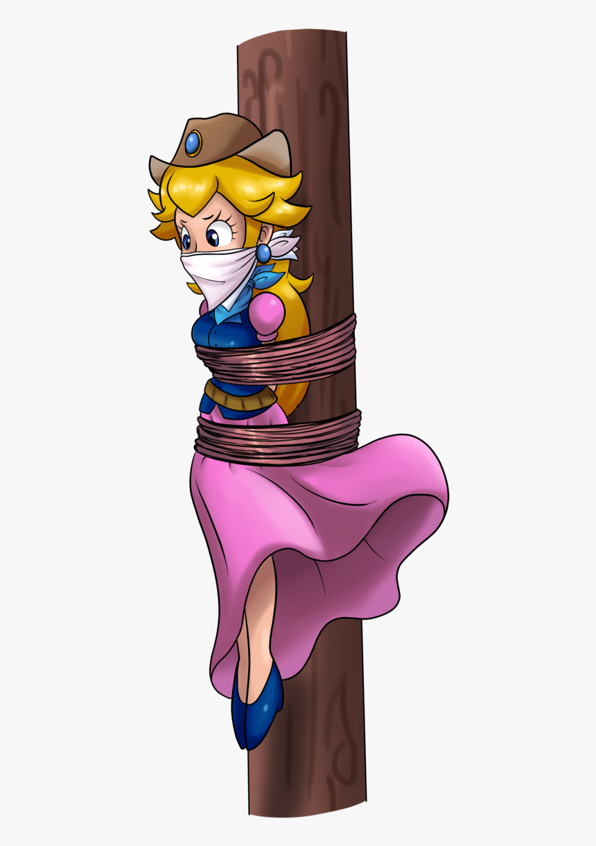 Clipart Star Deputy - Princess Peach Pole Tied, HD Png Download - kindpng.