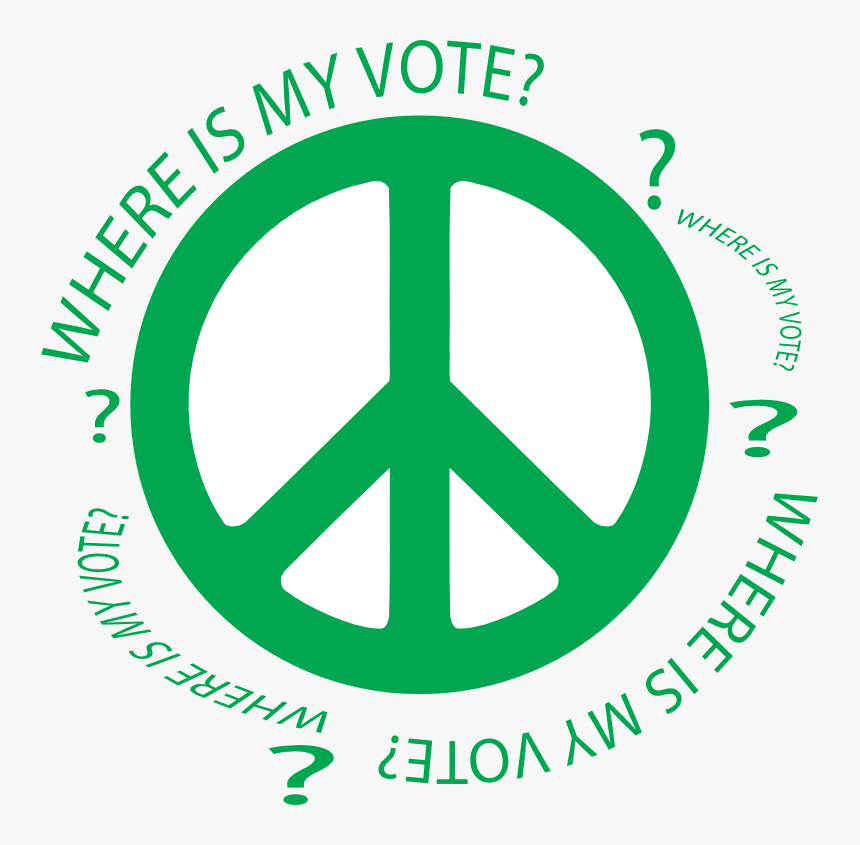 Don"t Forget To Vote Clip Art - Peace Symbols, HD Png Download, Free Download