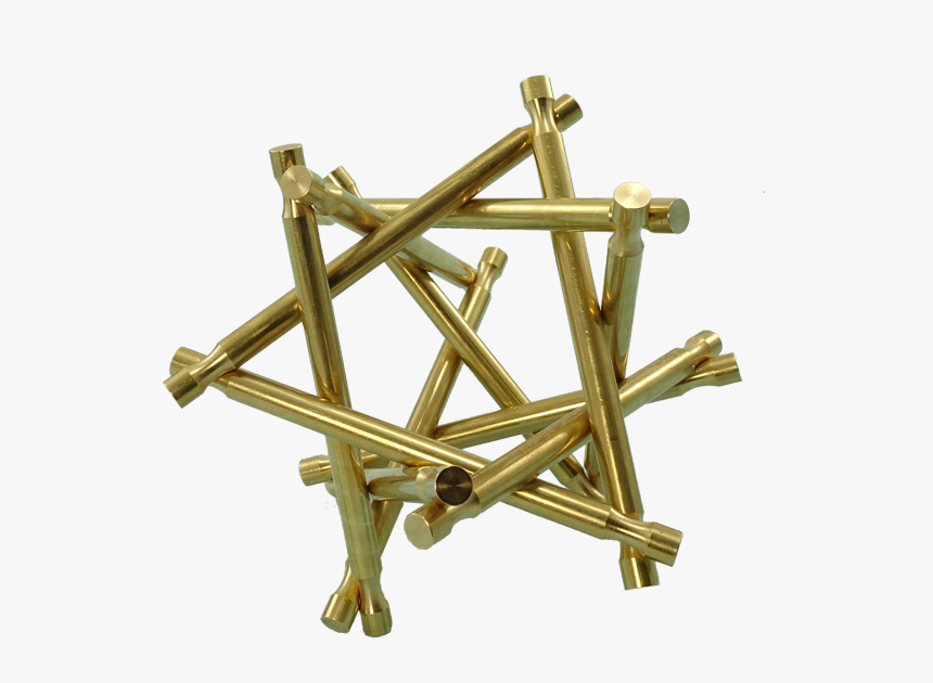 Nova Plexus Puzzle Sculpture Brass - Wood, HD Png Download, Free Download