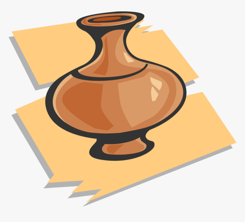 Vector Illustration Of Clay Pottery Flower Vase - Power Tools Clip Art, HD Png Download, Free Download