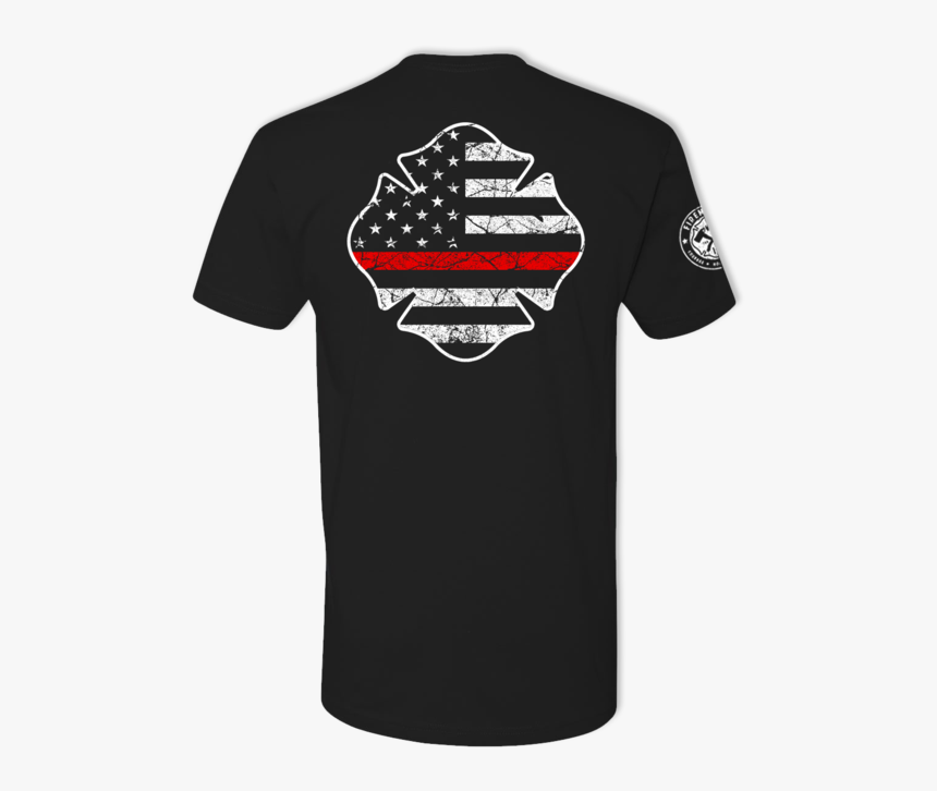 Thin Red Line Maltese Usa Tattered Flag - Cyber Warrior T Shirt, HD Png Download, Free Download